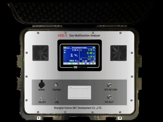 Kstone KS30-3 SF6 テスター: 電力機器メンテナンスのための高精度の湿度、純度、SO₂ 検出